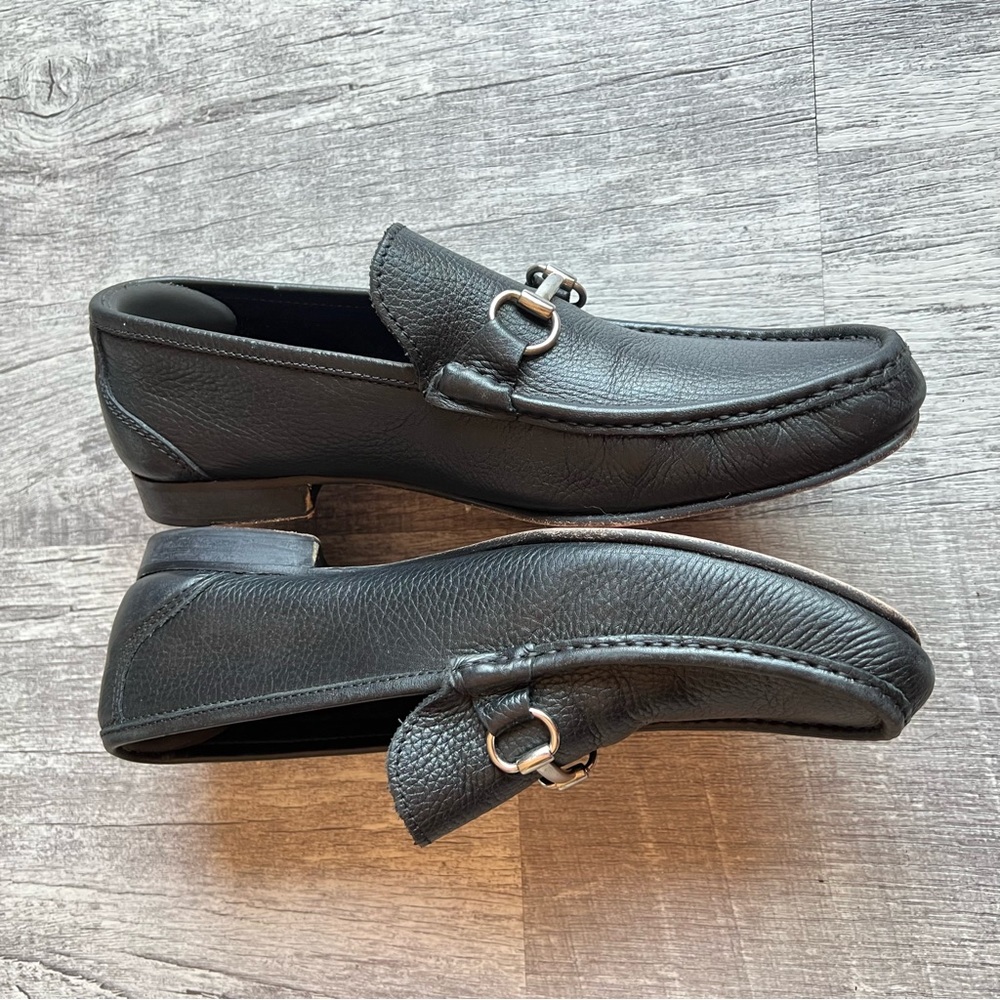 Sandrino by Sandro Moscoloni Dress Shoes Men’s Size 11 Black Leather - Picture 3 of 12